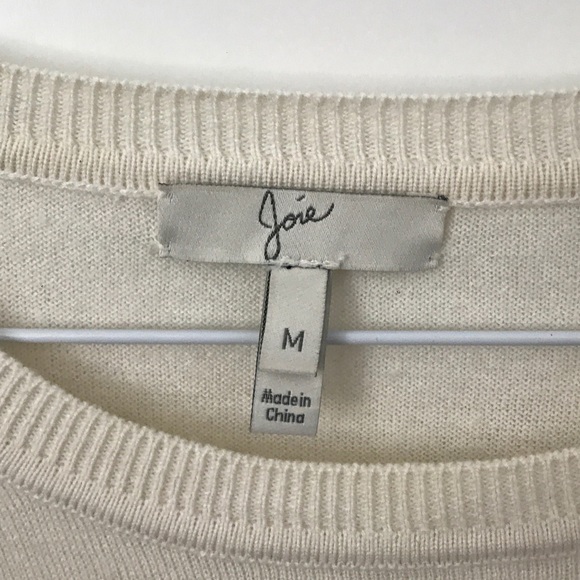 Joie Cream Lace Crewneck Sweater - Picture 4 of 6